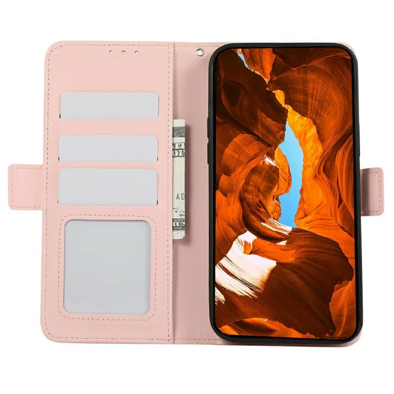 ABEEL For Xiaomi Redmi Note 17 Pro Max 5G Case Leather Phone Cover with RFID Blocking Wallet - Pink