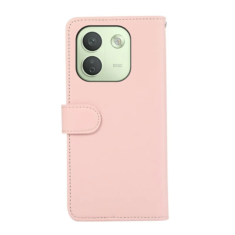 For Xiaomi Redmi Note 17 Pro Max 5G Case RFID Blocking Flip Leather Phone Cover - Pink
