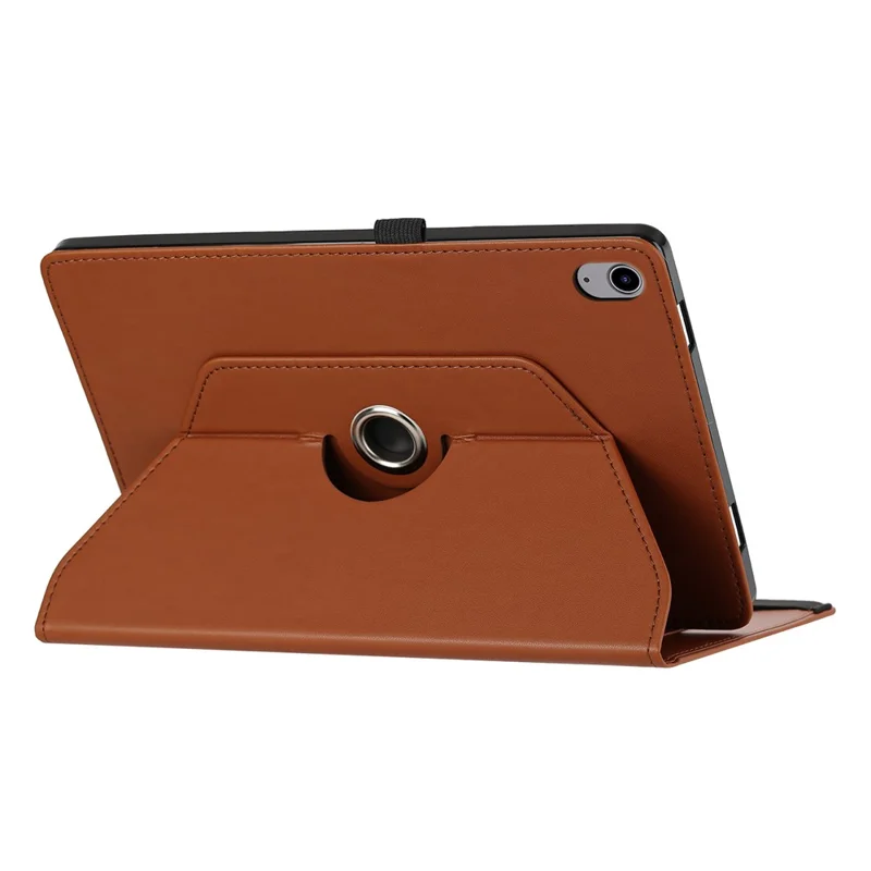 For Samsung Galaxy Tab S12+ Case PU Leather Rotating Stand Card Slots Tablet Cover - Brown
