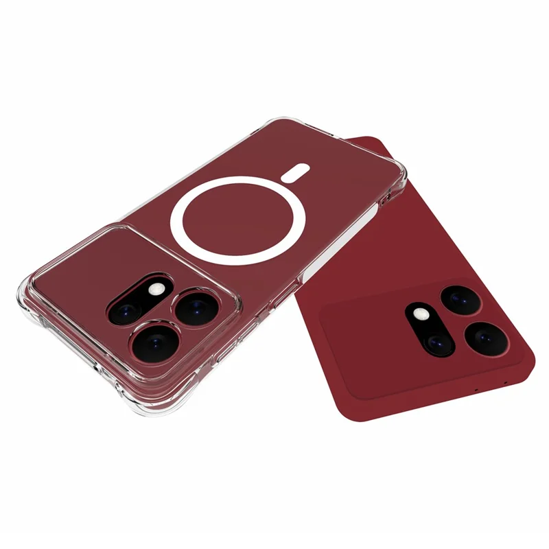 Bulk Purchasing For Samsung Galaxy S27 Pro Magnetic Case TPU Anti-drop Phone Back Cover - Transparent