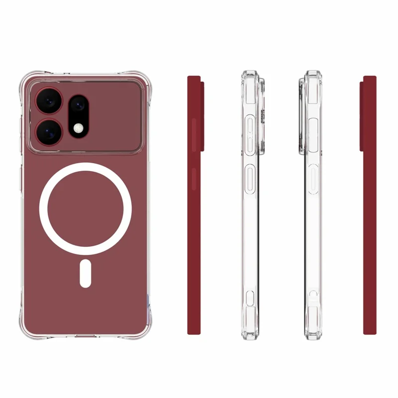 Bulk Purchasing For Samsung Galaxy S27 Pro Magnetic Case TPU Anti-drop Phone Back Cover - Transparent