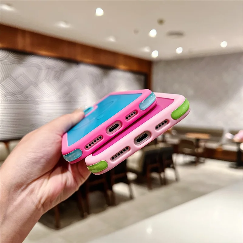 For iPhone 16 Pro Max Magnetic Case Contrast Design 2 in 1 PC + TPU Matte Phone Cover - Orange