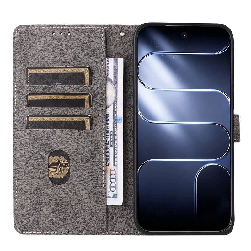 For TECNO Spark 50 Pro 4G Wallet Case RFID Blocking PU Leather Phone Cover Stand with Strap - Black