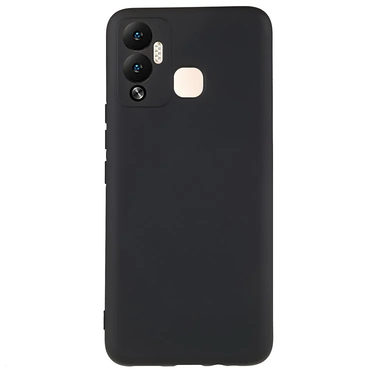 Funda para Infinix Hot 12 Play 4G, borde en arco de 2.0 mm de grosor, funda protectora a prueba de golpes de TPU - Negro