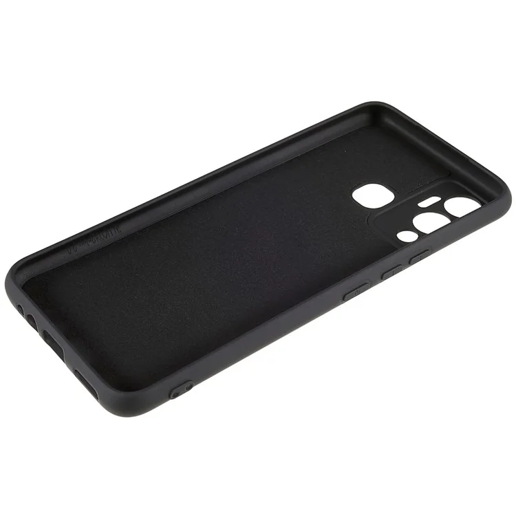Funda para Infinix Hot 12 Play 4G, borde en arco de 2.0 mm de grosor, funda protectora a prueba de golpes de TPU - Negro