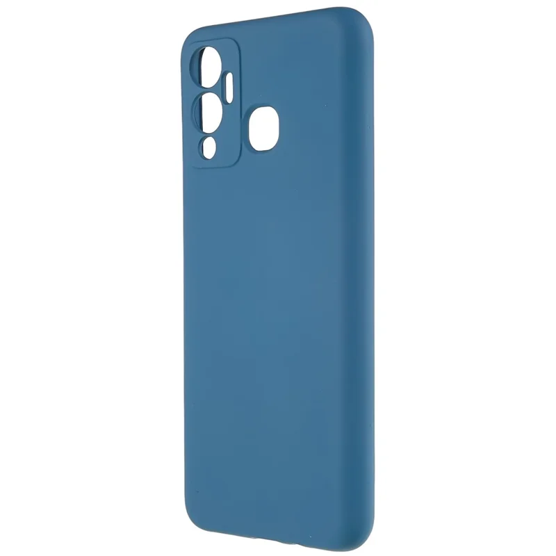Coque pour Infinix Hot 12 Play 4G, bord incurvé, épaisseur 2,0 mm, protection antidéflagrante en TPU - Bleu