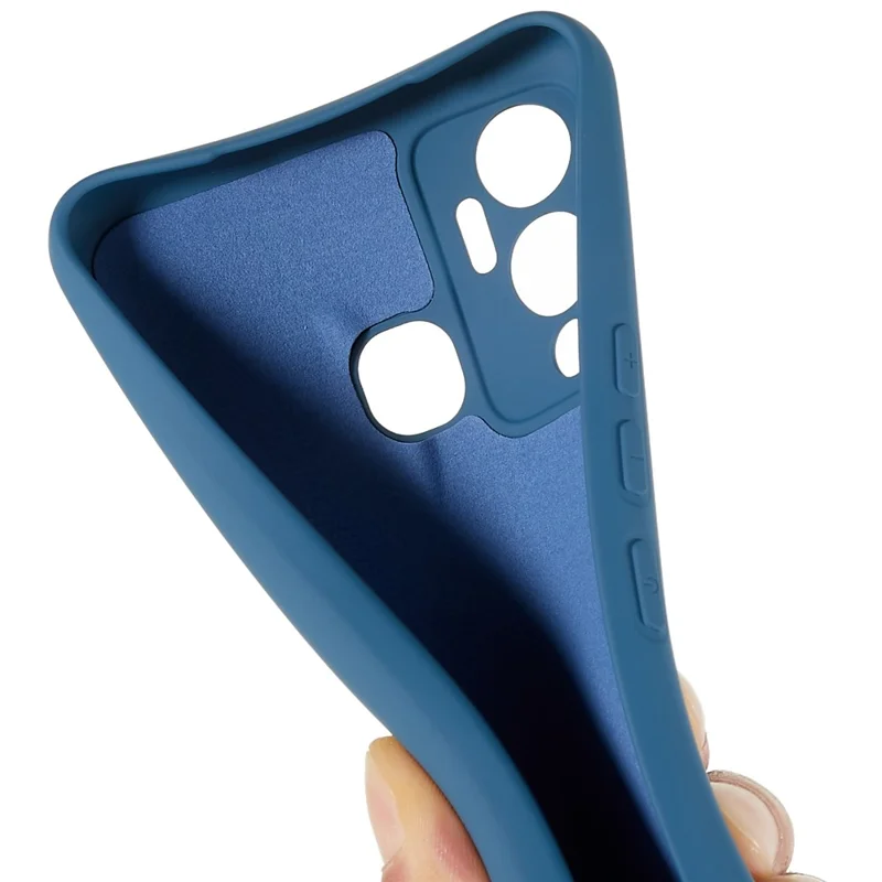 Coque pour Infinix Hot 12 Play 4G, bord incurvé, épaisseur 2,0 mm, protection antidéflagrante en TPU - Bleu