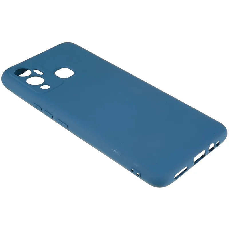 Coque pour Infinix Hot 12 Play 4G, bord incurvé, épaisseur 2,0 mm, protection antidéflagrante en TPU - Bleu