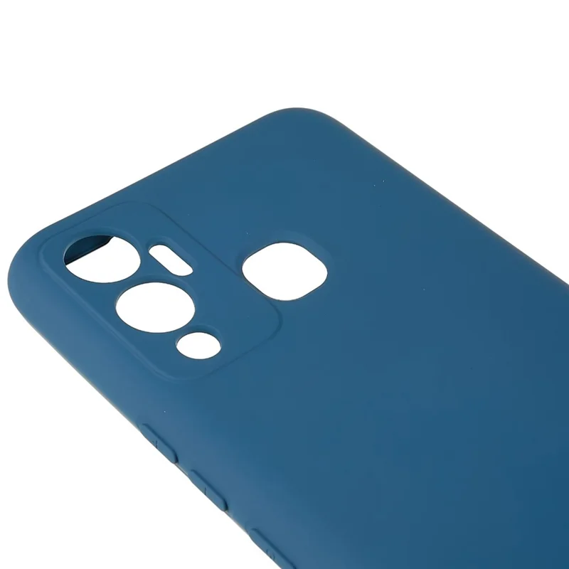 Coque pour Infinix Hot 12 Play 4G, bord incurvé, épaisseur 2,0 mm, protection antidéflagrante en TPU - Bleu