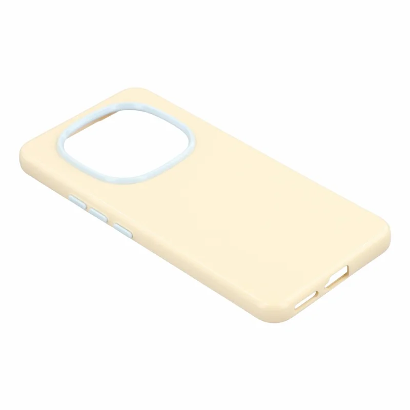 For Xiaomi Redmi Note 15 Pro+ 5G (Global) / Poco M8 Pro 5G Case Shockproof TPU Phone Cover with Detachable Camera Frame - Yellow