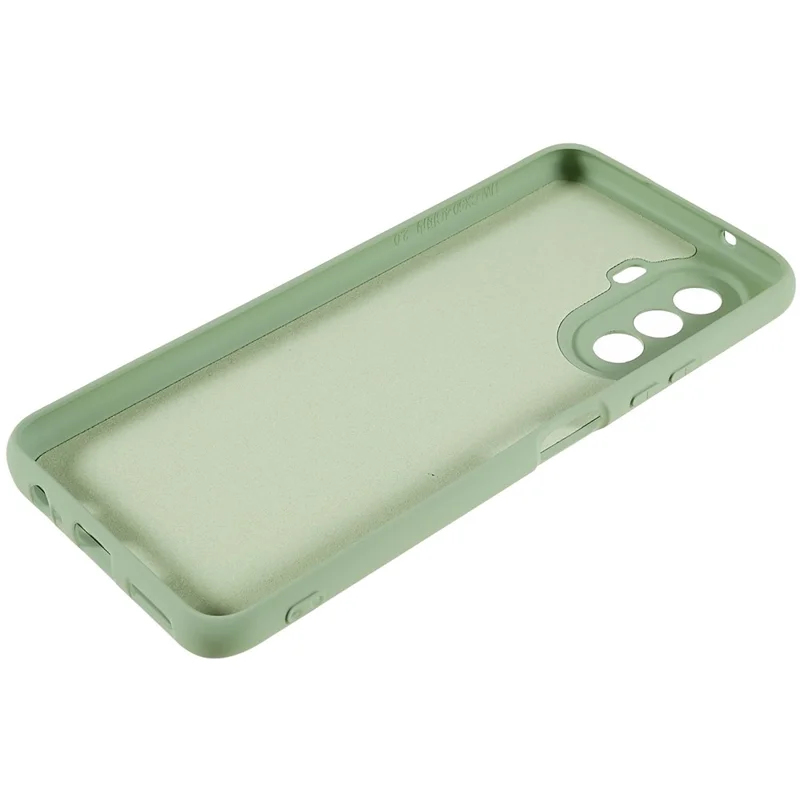 For Huawei nova Y70 4G Arc Edge Liquid Silicone Texture Case 2.0mm Thick Shockproof Soft TPU Phone Cover - Green