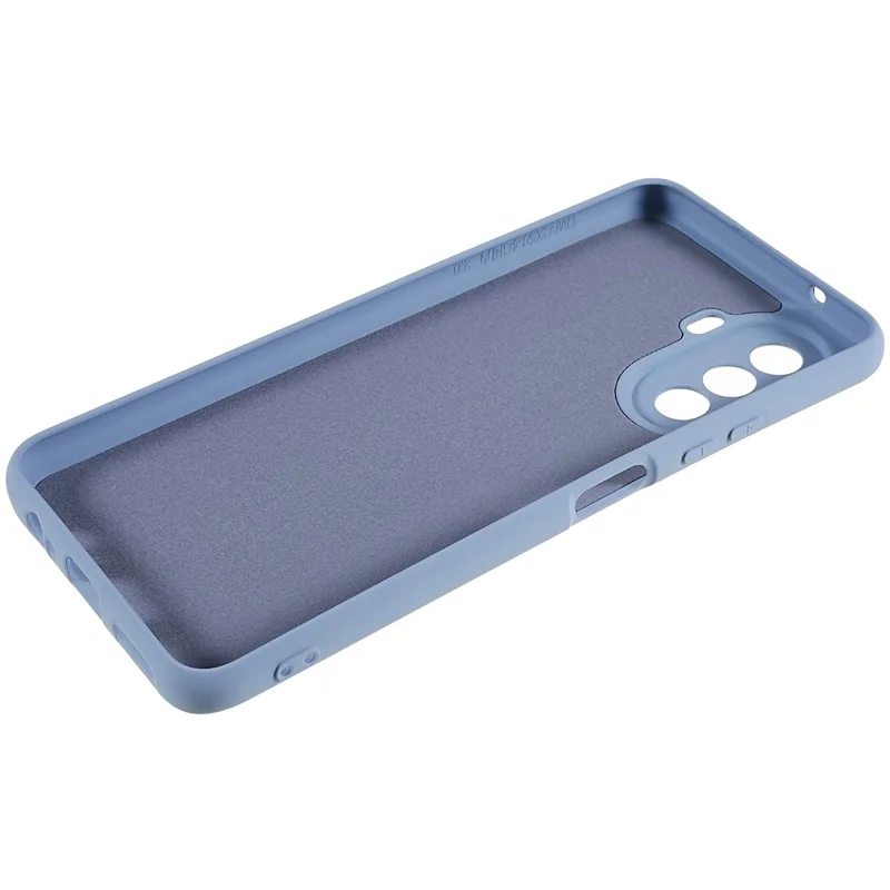 For Huawei nova Y70 4G Arc Edge Liquid Silicone Texture Case 2.0mm Thick Shockproof Soft TPU Phone Cover - Grey