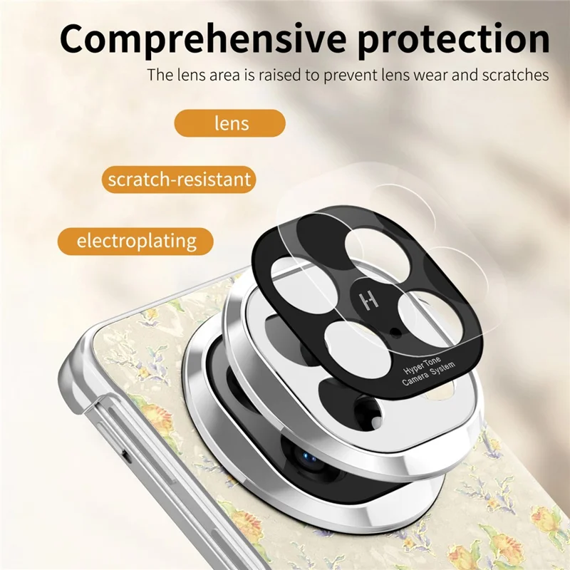 For vivo X Fold5 5G Magnetic Case Floral Pattern Leather Dual-Axis Hinge Shockproof Phone Cover - Apricot