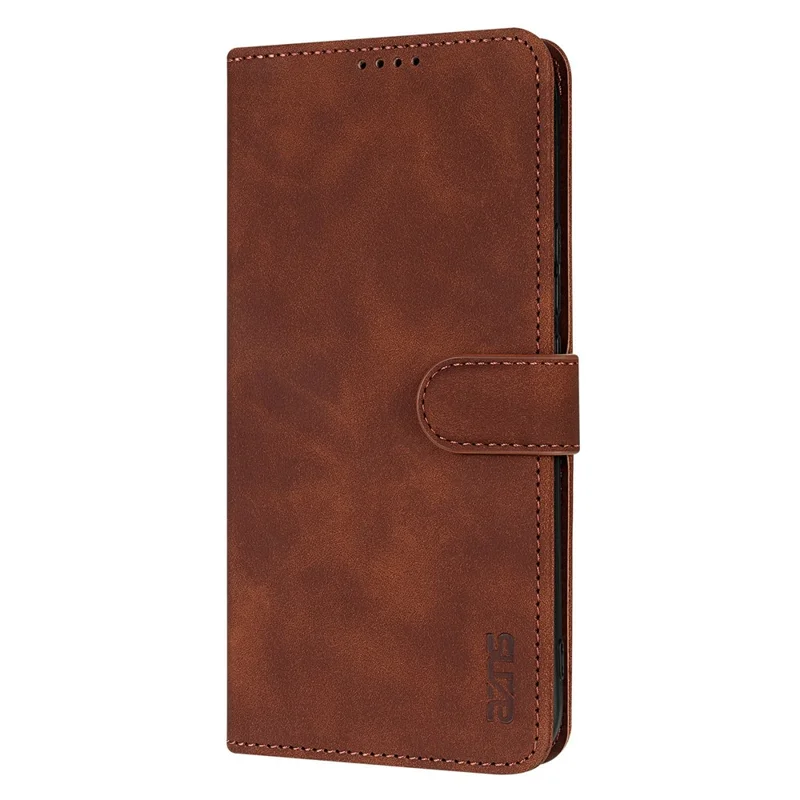 AZNS For Oppo A7 Pro 5G Case PU Leather Wallet Phone Cover - Brown