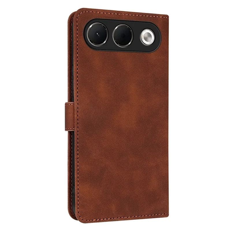 AZNS For Oppo A7 Pro 5G Case PU Leather Wallet Phone Cover - Brown