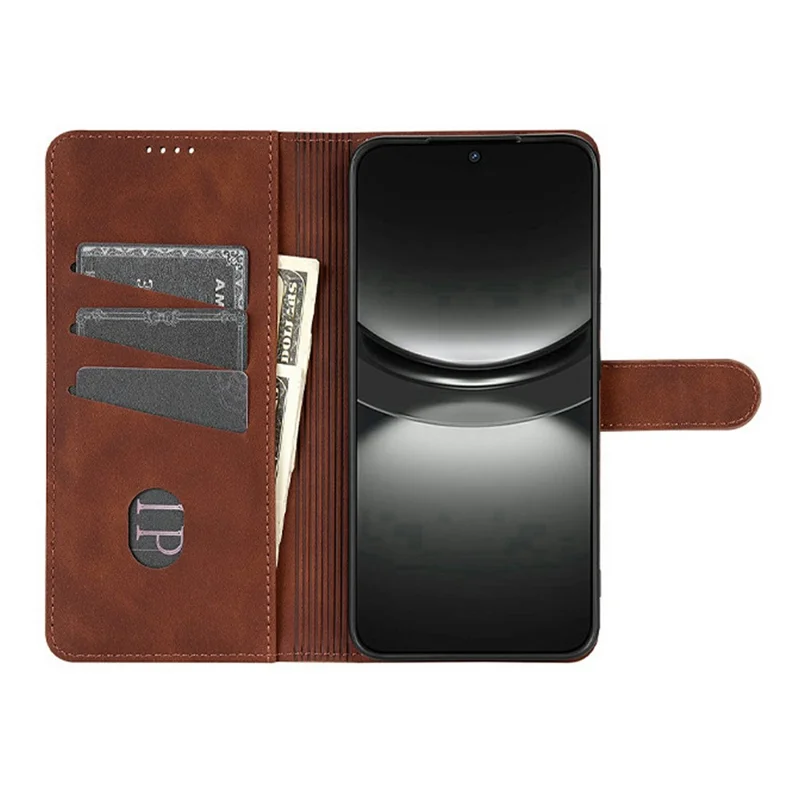 AZNS For Oppo A7 Pro 5G Case PU Leather Wallet Phone Cover - Brown