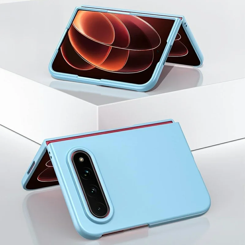 For Xiaomi 18 Fold Case Skin-Touch Texture Hard PC Folding Phone Cover - Baby Blue