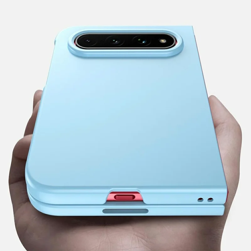 For Xiaomi 18 Fold Case Skin-Touch Texture Hard PC Folding Phone Cover - Baby Blue