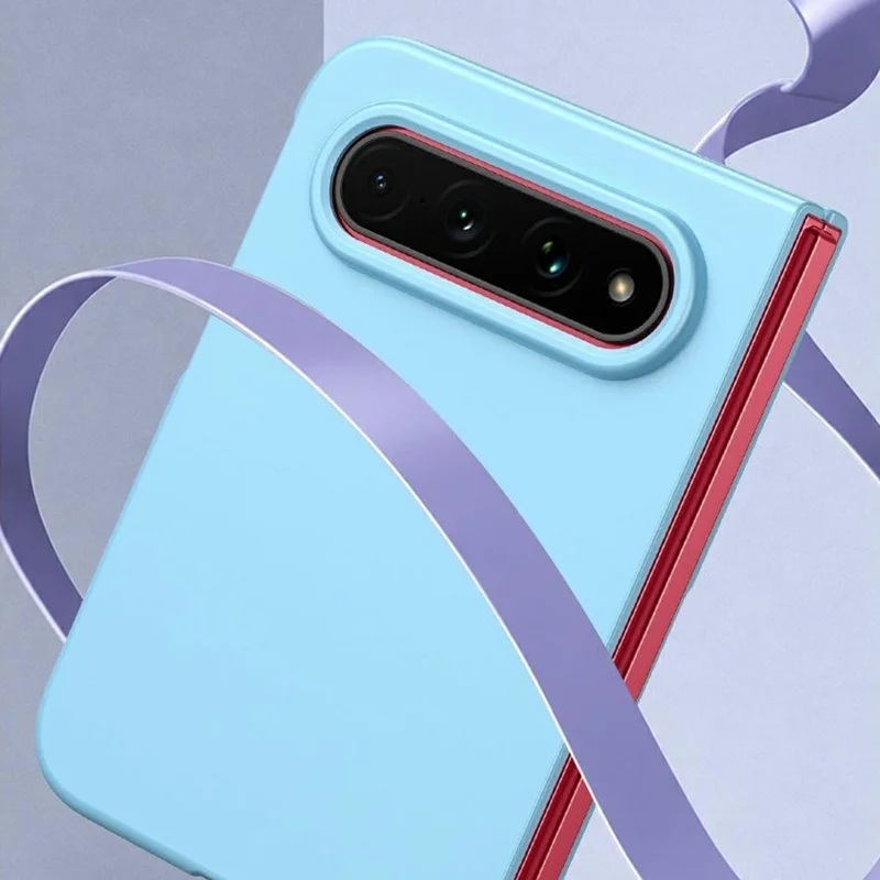 For Xiaomi 18 Fold Case Skin-Touch Texture Hard PC Folding Phone Cover - Baby Blue
