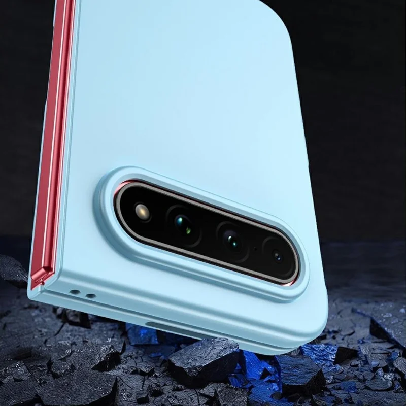 For Xiaomi 18 Fold Case Skin-Touch Texture Hard PC Folding Phone Cover - Baby Blue