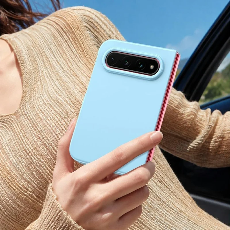 For Xiaomi 18 Fold Case Skin-Touch Texture Hard PC Folding Phone Cover - Baby Blue