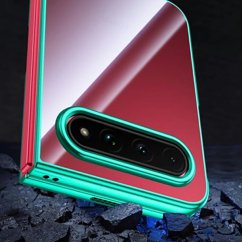 Til Xiaomi 18 Fold Case Elektropladeret Gennemsigtig Slank Hård PC Telefonbeskyttelse - Grøn