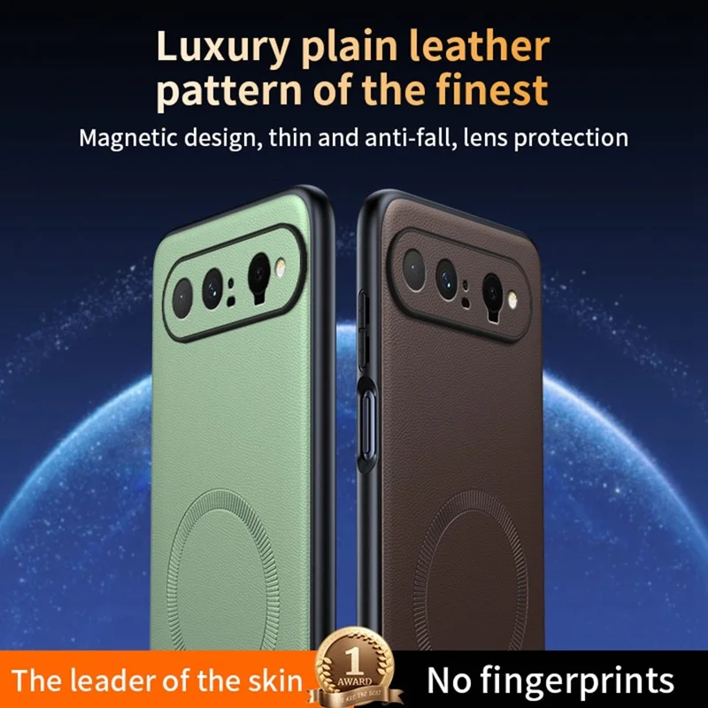 For Huawei Pura X View Magnetic Case Leather Coated TPU + PC Phone Cover - Black