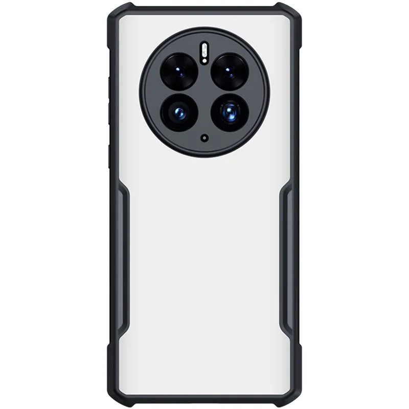 XUNDD For Huawei Mate 50 Pro 4G Drop-proof Phone Case Shock-absorbing Acrylic + TPU Scratch-Proof Mobile Phone Back Cover - Black