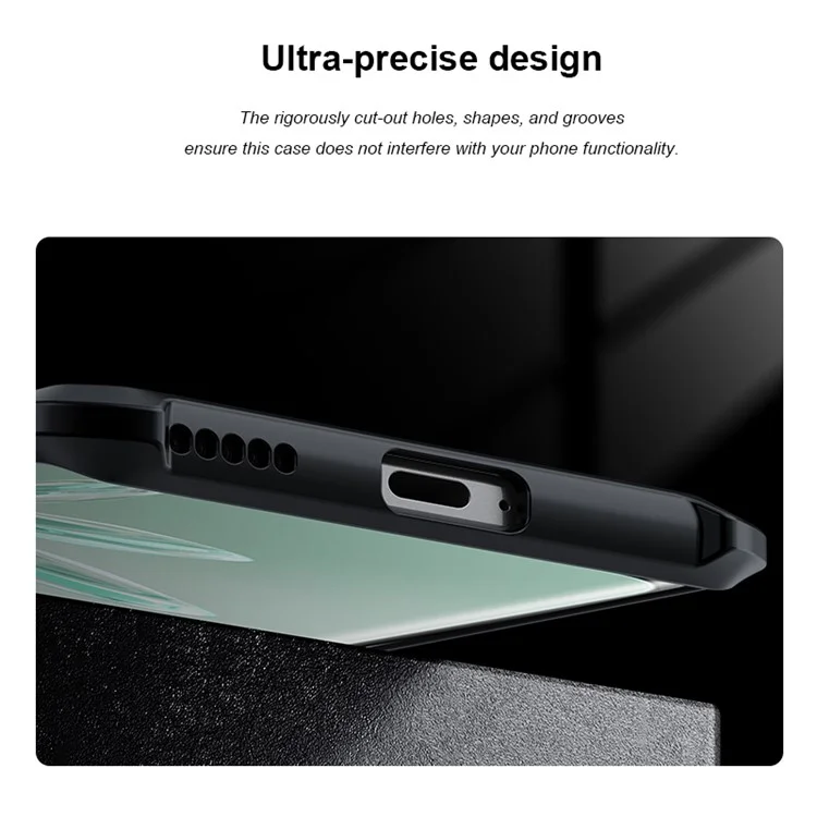 Xundd Für Ehren 70 Pro 5g / 70 Pro + 5G Acryl + Tpu-telefonhülle Schockabsorbing Protective Mobile Zurück - Schwarz