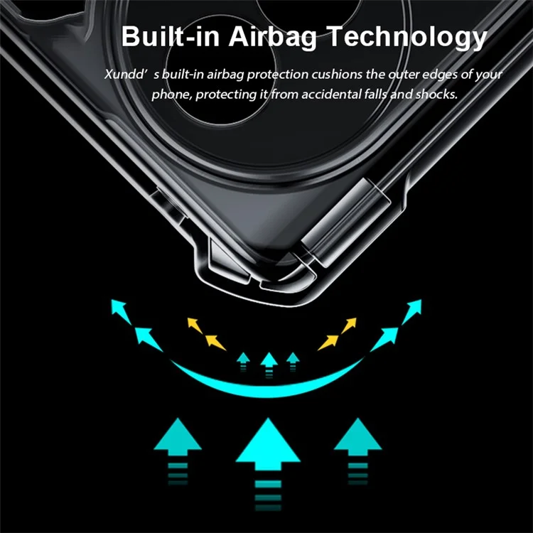 Xundd Für Ehren 70 Pro 5g / 70 Pro + 5G Acryl + Tpu-telefonhülle Schockabsorbing Protective Mobile Zurück - Schwarz