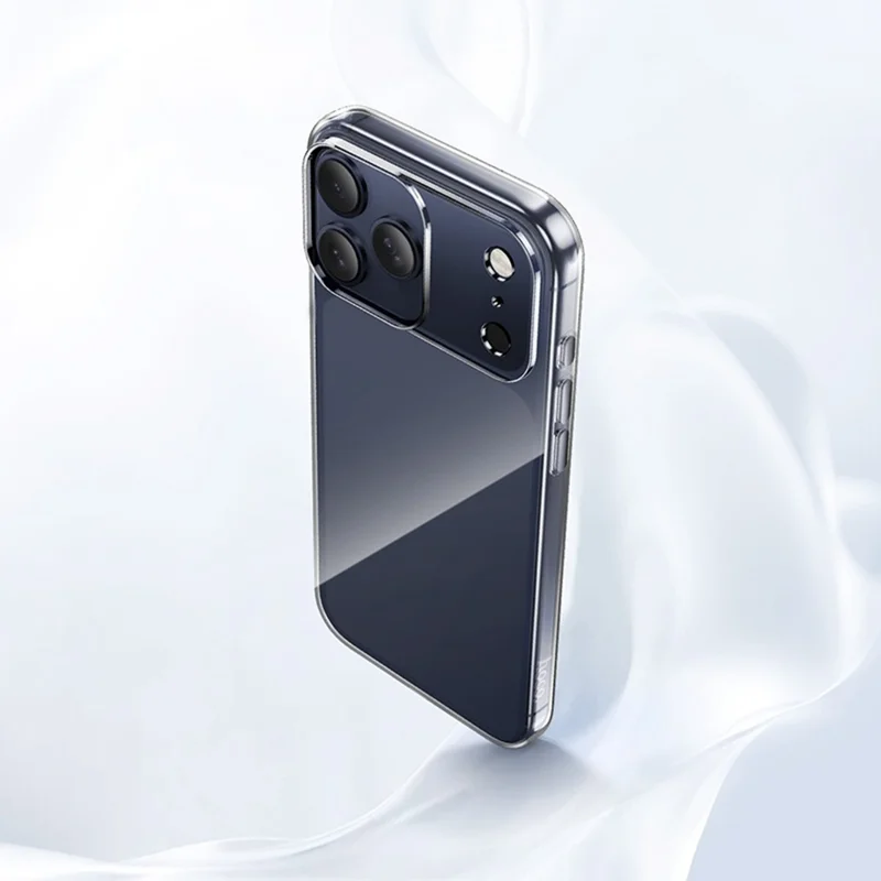 HOCO til iPhone 18 Pro Max / 17 Pro Max Case Clear TPU Soft Beskyttende Telefonbeslag - Transparent