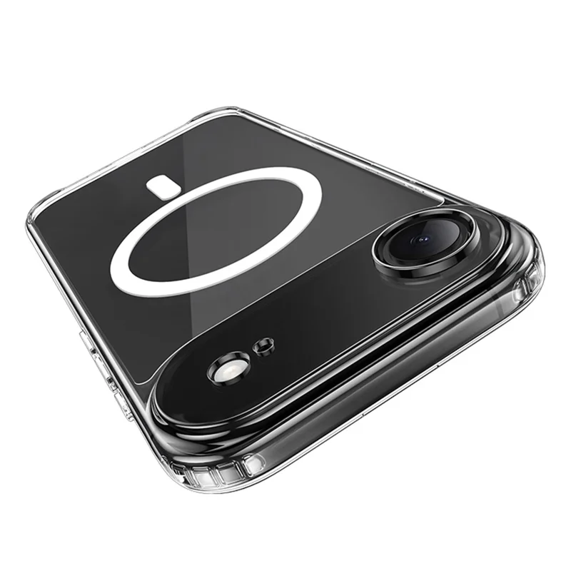 HOCO for iPhone Air Magnetic Case TPU + PC Airbag Shockproof Clear Phone Cover - Transparent