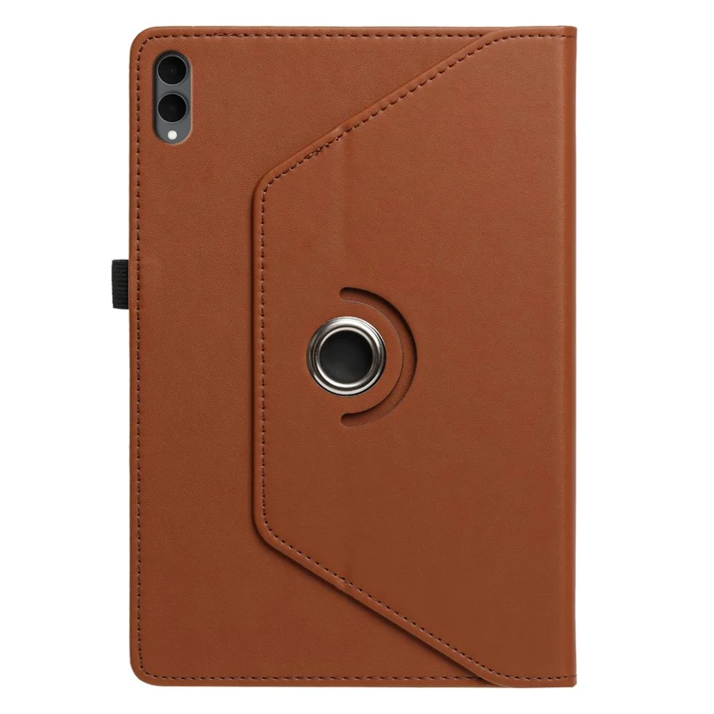 Tablet Case for Samsung Galaxy Tab S10+ / Tab S9+ / Tab S9 FE+ , PU Leather Rotating Stand Card Slots Cover - Brown
