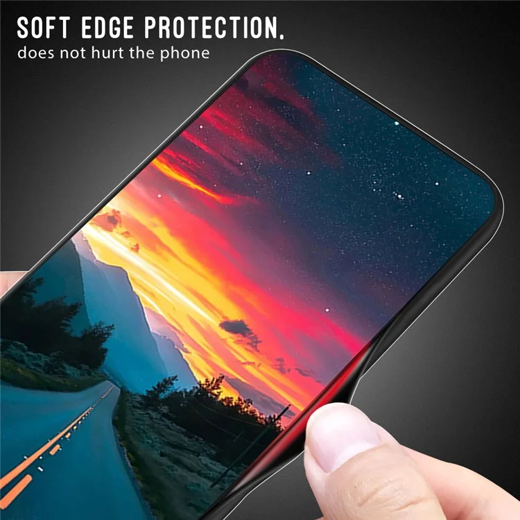 Pour Xiaomi Redmi Note 12 Pro + 5G Téléphone D'amortisseur Texture en Fibre de Carbone Texture Mince Verre Tempérée + Couverture de Téléphone Tpu - le Noir