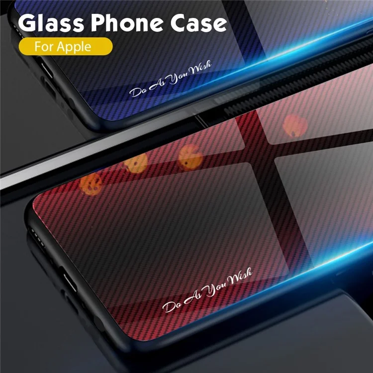 Pour Xiaomi Redmi Note 12 5G (inde) / Poco X5 5G Téléphone Texture en Fibre de Carbone Texture Slim Case Slim Impact Résistant Tempéré Verre + Tpu Couverture de Téléphone - Noir