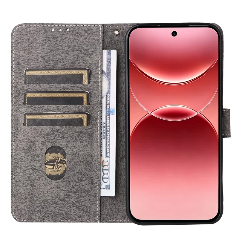 For Oppo A7 Pro 5G Wallet Case RFID Blocking PU Leather Phone Cover Stand with Strap - Black