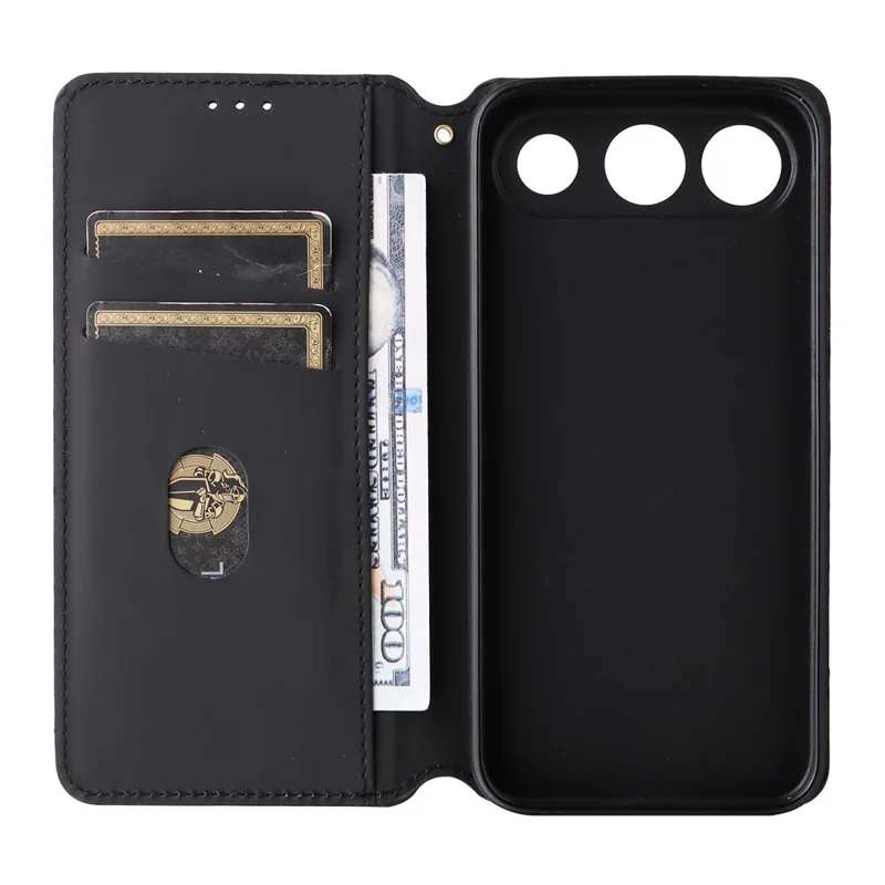 For Oppo A7 Pro 5G Case Wallet Rhombus Imprinted PU Leather Phone Cover - Silver