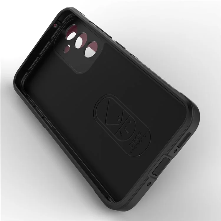 Für Samsung Galaxy A54 5G Robuste Rückseiten-Fallschutz-Handyhülle Flexible TPU-Schutzhülle - Schwarz