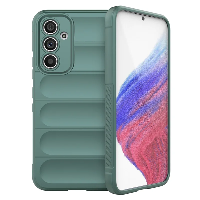 Para Samsung Galaxy A54 5G Funda Protectora Trasera Resistente a Golpes Teléfono Celular de TPU Flexible Protectora - Verde