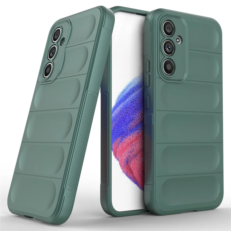 Para Samsung Galaxy A54 5G Funda Protectora Trasera Resistente a Golpes Teléfono Celular de TPU Flexible Protectora - Verde