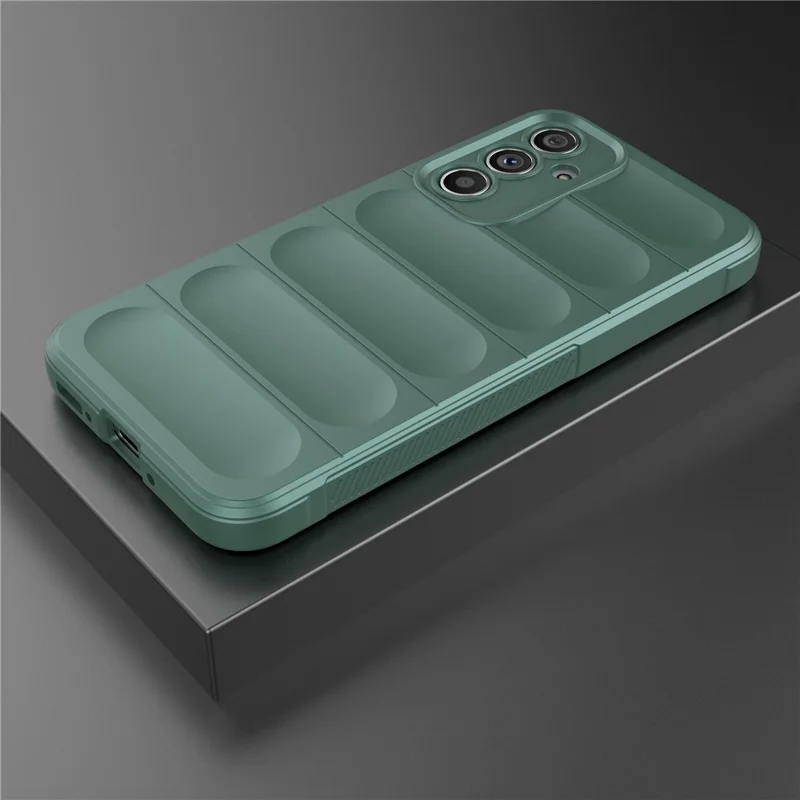 Para Samsung Galaxy A54 5G Funda Protectora Trasera Resistente a Golpes Teléfono Celular de TPU Flexible Protectora - Verde
