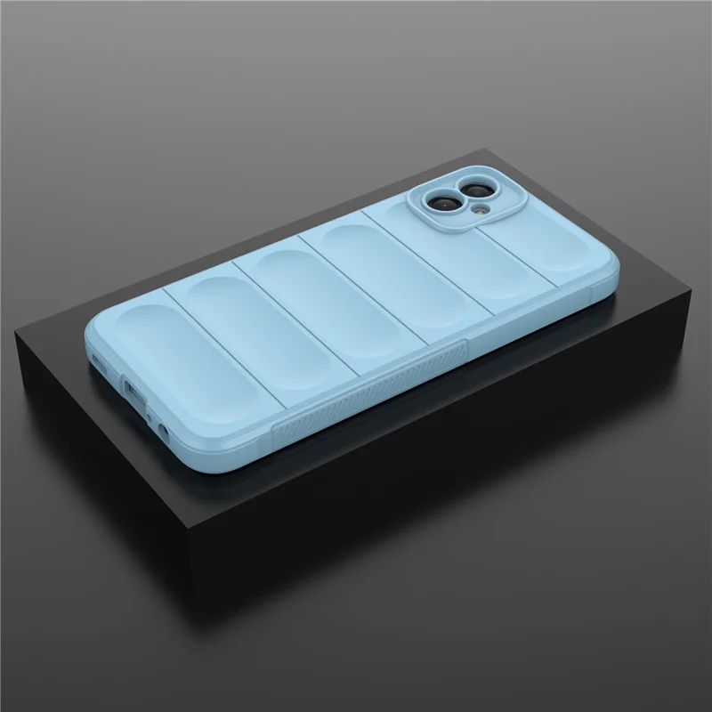 For Samsung Galaxy A04e 4G / F04 4G / M04 4G Soft Rugged Back Cover Anti-scratch Drop-proof Phone Protective Case - White