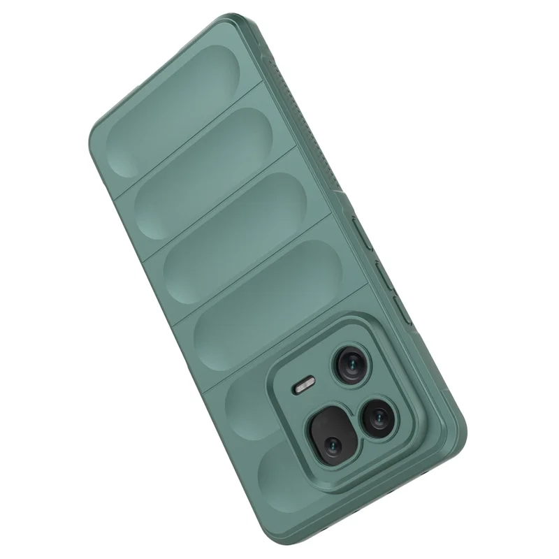 For Xiaomi 13 Pro 5G Rugged Back Phone Case Soft TPU Precise Cutout Protective Cover - Green