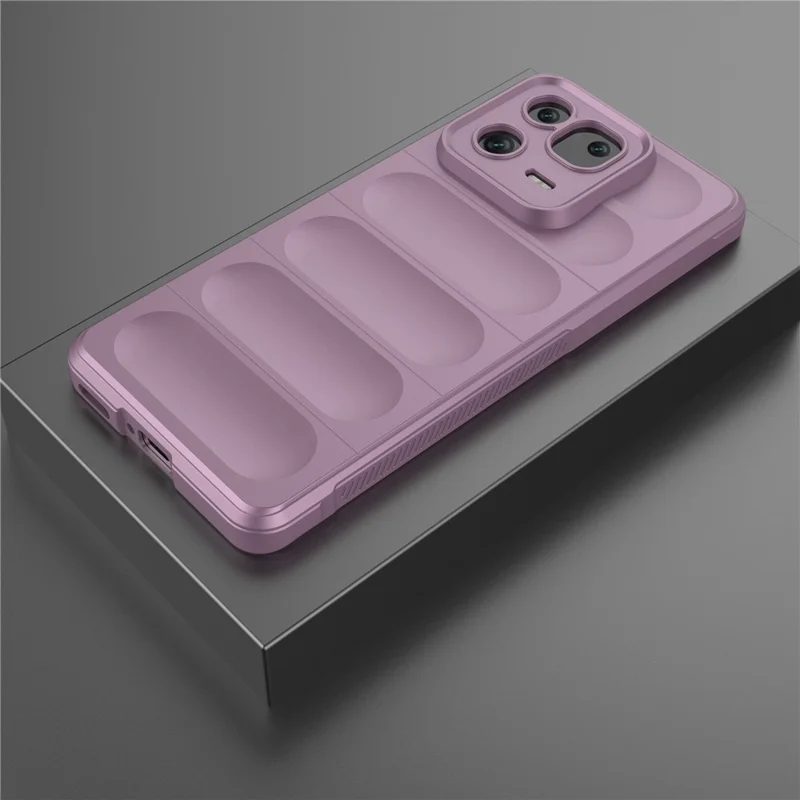 För Xiaomi 13 Pro 5G Robust bakre mobilskal Mjuk TPU Noggranna urklippning Skyddande hölse - Ljuslila
