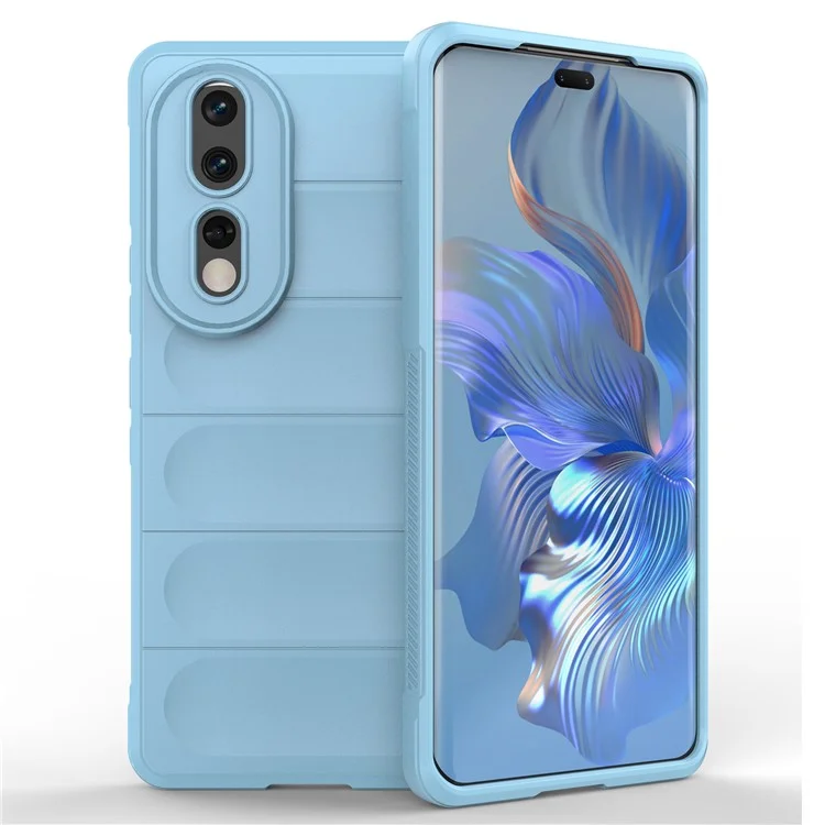 For Honor 80 Pro 5G Anti-scratch Protective Phone Case Soft TPU Rugged Back Cover - Baby Blue