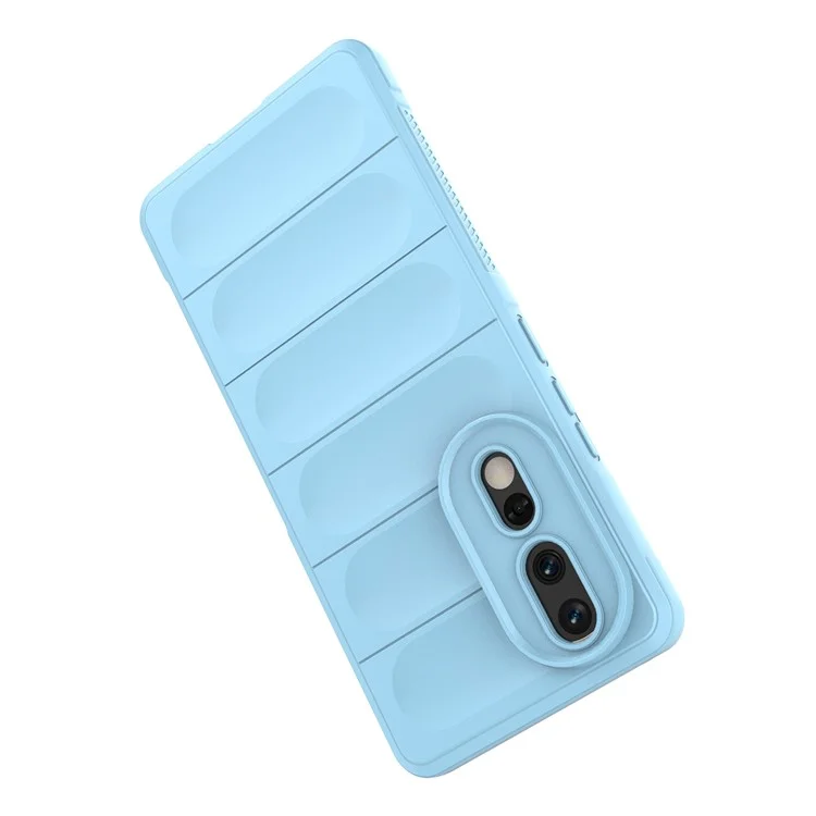 For Honor 80 Pro 5G Anti-scratch Protective Phone Case Soft TPU Rugged Back Cover - Baby Blue