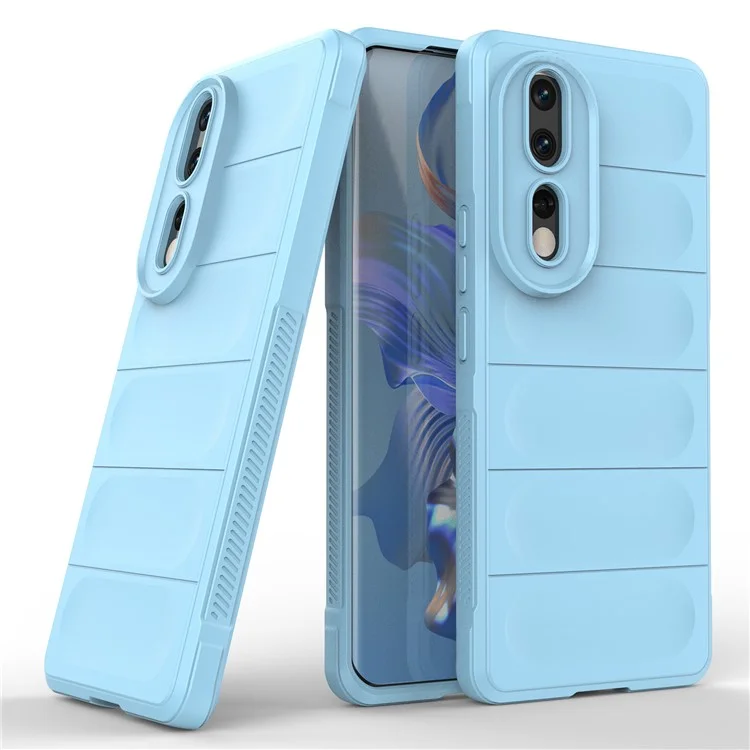 For Honor 80 Pro 5G Anti-scratch Protective Phone Case Soft TPU Rugged Back Cover - Baby Blue