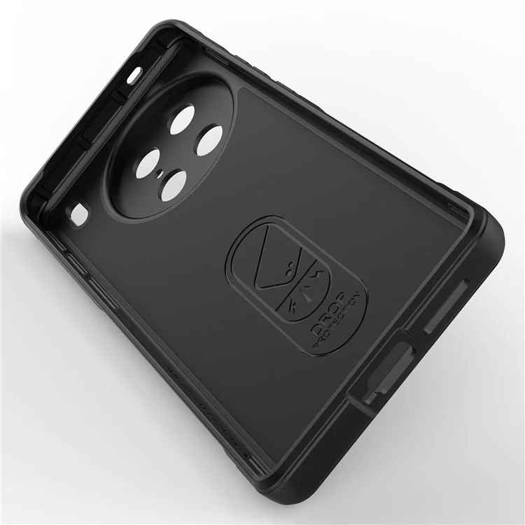 Für vivo X90 Pro 5G Anti-Drop Robuste Rückseite Handyhülle Flexible TPU Smartphone Schutzhülle - Schwarz