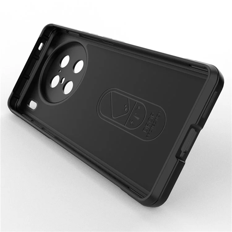 Für Vivo X90 Pro+ 5G Rugged Back Phone Case Anti-kratzer-weich-tpu-schutzabdeckung - Schwarz