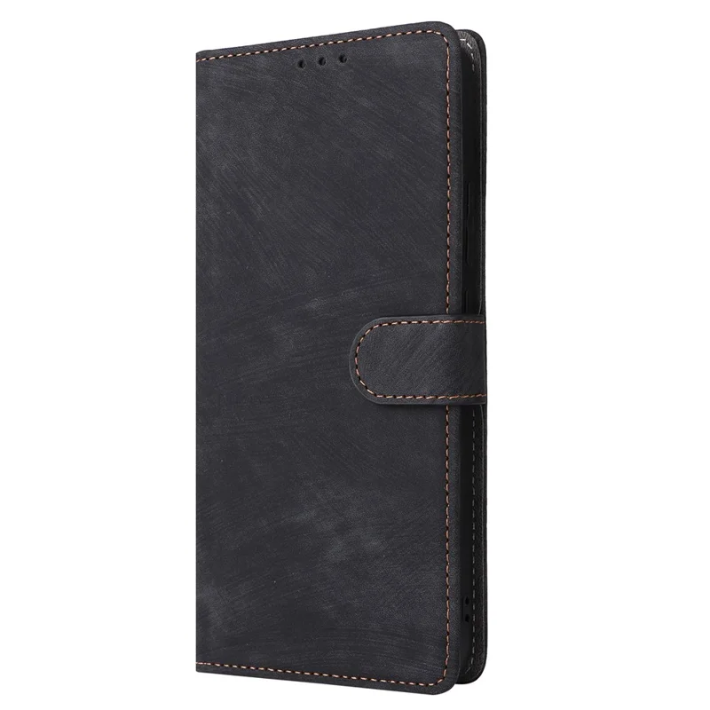 For Xiaomi Poco M8 Power 5G Wallet Case RFID Blocking PU Leather Phone Cover Stand with Strap - Black
